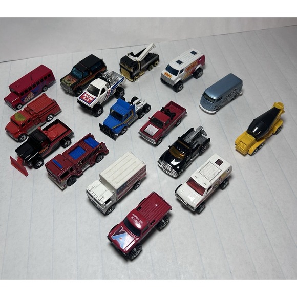Hot Wheels Other - Lot of 16 Vintage Hot Wheels & Matchbox Cars & Trucks One Rare Great Condition